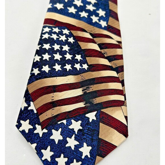 MAX RAAB Tango 100% Silk Neck Tie Americana Series "Flag of 1861" - 4th of July - Picture 3 of 7